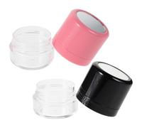 TOPBATHY 2 Pezzi Flacone di Polvere Ricaricabile per Shampoo Secco con Applicatore a Spugna e Specchio, Design Portatile in Plastico, Effetto Volumizzante per Viaggio e Uso Quotidiano