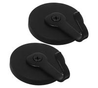 TOPBATHY 2 Pezzi gancio magnetico magnete con pesante ghirlanda stagionale gancio per della porta d'ingresso ganci in metallo magnetico magnete Ferro Nero