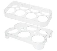TOPBATHY 2 Pezzi Per Portata Di Per Le Uova Per Portata Di Uova Multi-griglia Per Frigorifero Organizzatore Di Uova in Plastica Ogganesimo Per La Conservazione Del Frigorifero Per La