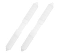 TOPBATHY 2 Pezzi Portarotolo Carta Igienica Bianco con Asta Retrattile in Plastica Resistente Ricambio per Contenitore Bagno Sostituzione Mandrino per Rotolo Carta Vellutata