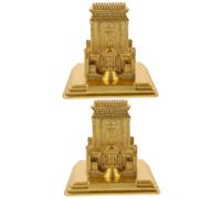TOPBATHY 2 Pezzi Statua Di Gerusalemme Decorazione Religiosa Gerusalemme Tempio Artigianato Religioso Miniatura Gerusalemme Tempio Costruzione Tavolo Sacro Tempio