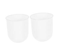 TOPBATHY 2 Pz Tazza Base Per Scopino Wc Dispositivo Di Rimozione Drenare Tazza Per Scopino Per Wc Bagno Bicchiere Per Spazzolone Porta Spazzole Per Lavapavimenti Plastica Bianca