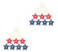 TOPBATHY 2 Set Decorazione di Ornamenti in Rattan Decorazioni Decorazioni per Feste Decorazioni A Forma di Stella A Cinque Punte Decorazioni di Halloween Stelle Pezzi * 2