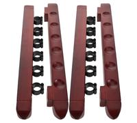 TOPBATHY 2 Set Porta Stecche Biliardo in Legno Slot da Supporto Parete per Stecca da Biliardo Organizer Multistecca per Gioco Bar Club per Giocatori