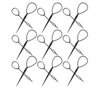 TOPBATHY 20 Impostati Strumenti per Chioma per Kit per Intrecciare e Tirare i Chioma in Plastica e Resina Design Nero Elegante per Casa e Scuola