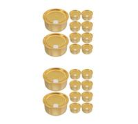 TOPBATHY 20 Pezzi Barattolo Alimentare in Alluminio 150ml con Coperchio | Ricaricabile e Sigillato, Oro, per Bevande e Cibo per Animali, Viaggio e Consumo