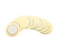 TOPBATHY 20 Pezzi Cicalino Acustico Volere Ponte Chitarra Acustica Cicalini Vibrazione Trasduttore Accessorio Per Chitarra Pratici Pickup Piezo Disc Disco Piezo Rame Golden