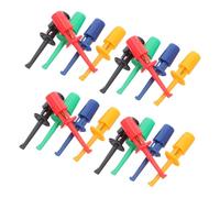 TOPBATHY 20 Pezzi Gancio del cavo prova del clip del tester multimetro ganci multimetro clip kit plastica