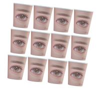 TOPBATHY 20 pezzi Makeup Practice Cups For Eyelash Extension Training Smooth Surface Beginner Professional Friendly Comfortable Design For Precision Lash Application