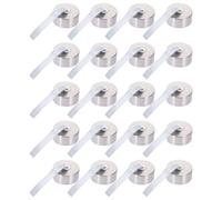 TOPBATHY 20 Pezzi Tappo Sostitutivo per Bottiglia 38mm in Acciaio Inox e | Design a Vite Cordino Integrato, Tenuta Guarnizione Interna, per Vetro e Contenitori Vari