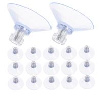 TOPBATHY 20 Pezzi Ventose Trasparenti con e in Inossidabile Ventose per in Vetro Cucina Bagno Finestre e Auto Facili da Installare e Riutilizzabili
