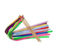 TOPBATHY 20 Pezzi Wedding Fairy Wands With Bells Ribbon Streamers For Bridal Shower Outdoor Lawn Weddings And Festive Party Decorations Lightweight And Reusable