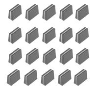 TOPBATHY 20pezzi Manopole per Mixer Dj di Ricambio Plastica Fader Caps per Mixer Console Sliders Grigi Tasti Caps per Controller Console da Studio Potenziometro Accessori