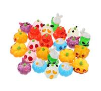TOPBATHY 24 Pezzi Miniature Halloween Ghost Pumpkin Figurines Glow in The Dark Resin Ornaments For Indoor Decorations Micro Landscape Decor