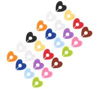 TOPBATHY 24 Pezzi Silicone Etichette Cuori, Riutilizzabili, per Calici da | Segnaposto Colorati, Facili da Riconoscere, Adatti a Steli Standard, per Pranzi in Famiglia e Incontri tra Amici