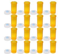TOPBATHY 25 Pezzi Contenitore per Farmaci da 13 Drams in Pp Chiusura Sicura | Formato Compatto, Protezione da Luce e Umidità, Uso da Viaggio, Flacone Vuoto Tappo