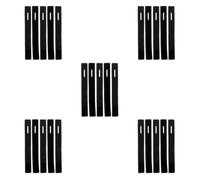 TOPBATHY 25 Pezzi Legacci per Canne da Pesca Regolabili in Nylon Nero