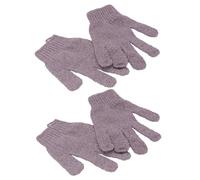 TOPBATHY 2paio Guanto Scrub Corpo Esfoliante Guanti da Doccia Five Fingers per Uomo e Donna Realizzati in Materiale Resistente Facil Indossare Pulire