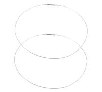 TOPBATHY 2pezzi Coperchio Della Lavatrice in Acciaio Resistente Ricambio Colore Argento Guarnizione Per Lavatrice Carica Frontale Fermo Dello Sportello Molla