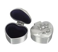 TOPBATHY 2pezzi Scatola Porta-denti Da Latte in Lega Scatola Porta-denti Per Ragazzo Ragazza Organizer Per Denti Da Latte Porta-ricordo Per Ragazzo Ragazza Rond Lucidata Mano