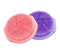 TOPBATHY 2pezzi Spazzola Corpo Esfoliante in Silicone Doccia Scrubber per Schiena e Corpo Pulizia Profonda Spazzola Doppia Faccia Morbida ma Potente per Uso Quotidiano senza Irritazioni
