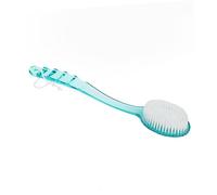 TOPBATHY 2pezzi Spazzola Da Bagno Con Manico Lungo Accessori Doccia Pratici Per Igiene Perfetta Blu Trasparente Verde Trasparente Per Esfoliare e Rimuovere La Morta
