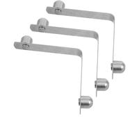 TOPBATHY 3 Pezzi Accessorio delle Passeggio Bastone per Inossidabile Acciaio in e Argento Clip Molla a V Fissaggio Sicuro e Riduzione Vibrazioni, per Uso Quotidiano