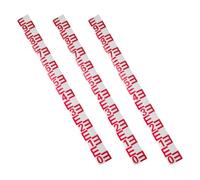 TOPBATHY 3 Pezzi Adesivo Autoadesivo Livello Acqua Pvc Rosso per Pilone