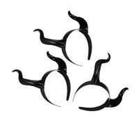 TOPBATHY 3 Pezzi Cerchietti Halloween Donna con Corna a Forma di Animale Opache Accessori Costume Demone per Party Cosplay e Scatti Fotografici Adulti Copricapo Gotico Versatile per