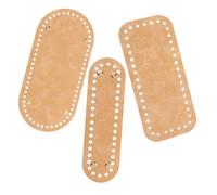 TOPBATHY 3 Pezzi Fondi Borsa in PU per Modellare Borse Fai da Te Base Resistente e Leggera per Accessori Borse Uncinetto Dimensioni Miste per Uso Manuale