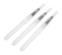 TOPBATHY 3 pezzi Penne Acquerello Ricaricabili con Serbatoio Pennelli Riutilizzabili per Dipingere Acquerelli e Gouache Punta Sottile Varie Dimensioni per Adulti