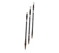 TOPBATHY 3 pezzi Pennelli Calligrafici Cinesi Professionali in Pelo di Martora Manico in Legno per Calligrafia Scrittura di Couplet e Pittura Artistica Leggeri e Facili da Usare per