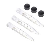 TOPBATHY 3 pezzi Provette Vetro Centrifuga Tappo Strumenti da Laboratorio Chimico per Analisi Precise Trasparenti e Resistenti per Campioni Biochimica e Biologia Molecolare