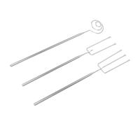 TOPBATHY 3 Pezzi Set forcella cioccolato forchette antipasto forchette da Forks cioccolato al cioccolato Pastry Fork Acciaio inossidabile