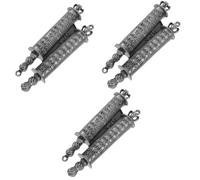 TOPBATHY 3 Set Cancello Sacro Rotolo oggettistica casa Antica Decorazione ebraica Sacro Rotolo del pilastro messianico Porta Arredamento casa mezuzah mezuzà Religiosa Lega di Zinco