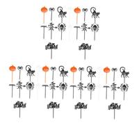 TOPBATHY 3 Set Forchetta Da Frutta Decorazioni Per Torte Cake Topper Per Halloween Decorazione Della Torta Decorazione Per Torte Di Halloween Carte Di Frutta Toppers Di Torta 32 Pezzi*3