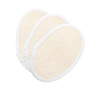 TOPBATHY 3pezzi Spugne Da Doccia in Luffa Naturale Dischetti Esfolianti Per Bagno Scrubber in Spugna Di Luffa Con Supporto Elastico Per Pulizia Delicata e Profonda