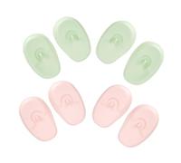 TOPBATHY 4 paia Cuffie per Orecchie in Silicone Resistente al Calore per Tintura Capelli Protezione e Riutilizzabile per Parrucchieri e Uso Domestico Rosa Verde