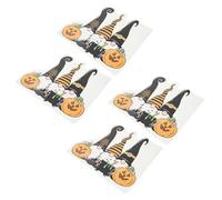 TOPBATHY 4 Pezzi Adesivi Trasferimento Termico per Abbigliamento Tema Halloween Decorazione Zucca e Spettri, Materiale Sabbiato, Facile da Usare e Confortevole, per Abiti e Occasioni Varie