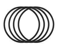 TOPBATHY 4 Pezzi Anello di Tenuta in Silicone Nero per Coperchio Tumbler e | Guarnizione a Forma, Chiusura Richiudibile, Facile da Pulire, per Uso Quotidiano e Viaggio
