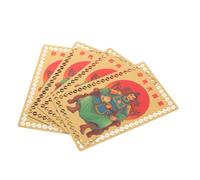 TOPBATHY 4 Pezzi Carta Talismano Capra 2027 in Lega Verde per Fortuna e | Celebrazione del Capodanno Cinese, Uso Domestico o Sacro, Design Festivo, Durata, Regalo Portafortuna