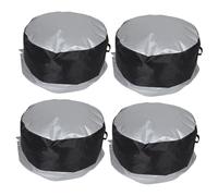 TOPBATHY 4 Pezzi Copriruota Scorta Auto Antipolvere Protezione Uv per Ricambio Auto Suv Camper e Rimorchi