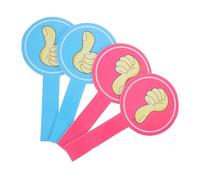 TOPBATHY 4 pezzi Palette di Voto Riutilizzabili per Aula Tabellone Giudizio Semplice e Sicuro Pannello Voto con Dito Blu e Rosa Accessorio Pratico per Eventi e Valutazioni