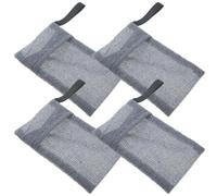 TOPBATHY 4 pezzi Sacchetti Sapone Solido in Nylon Resistente Buste Porta Saponette con Gancio Appendiabile per Doccia e Lavaggio Mani Organizer Bag per Bagno Compatto e Pratico