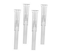 TOPBATHY 4 Pezzi Ugelli per Fontana Mini Mushroom Trasparenti per Decorazioni Acquatiche e Acquari per Migliorare La e Effetti Unici