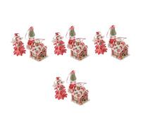 TOPBATHY 4 Set Casa di Melma di Natale Decorazione Dell'albero di Natale Ornamento di Natale Forniture Natalizie Ornamento Dell'albero di Natale Argilla 3 Pezzi * 4