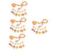 TOPBATHY 4 Set Decorazione del Vassoio del Ringraziamento taglieri di ASSE Piatto da Portata Autumn Decor Fall Decor Arredamento Autunnale Arredamento della Cucina di Legno