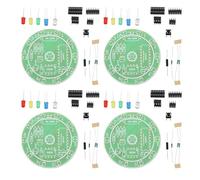 TOPBATHY 4 Set Kit di Saldatura Fai da Te per Principianti Scheda in Plastica, Facile da Imparare, Supporta Vari Progetti di Saldatura, per Educazione Tecnica e Uso Domestico