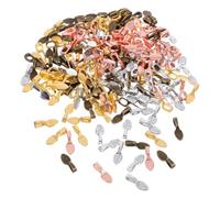 TOPBATHY 400 Pezzi per Pendenti Colla in Resistente Ganci Ovali e Rotondi per Gioielli da Te Connettori per Collane e Orecchini Accessori per Creazioni Artigianali