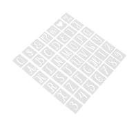 TOPBATHY 42 Pezzi Stencil Spray Paint Riutilizzabili in Pet con Lettere e Numeri Precisi Leggeri e Resistenti per Pittura su Legno Tessuti Pareti Lavagna Decorazioni Artigianali e Graffiti